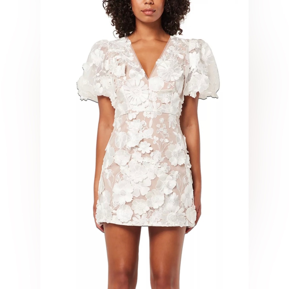 Zayla Mini Dress in Ivory